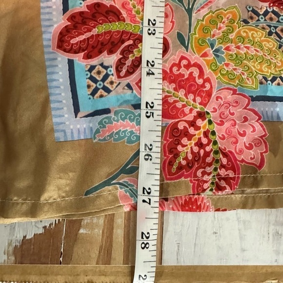Johnny Was Dance Blise Silk Floral Boho Blouse Size Small - Picture 10 of 13